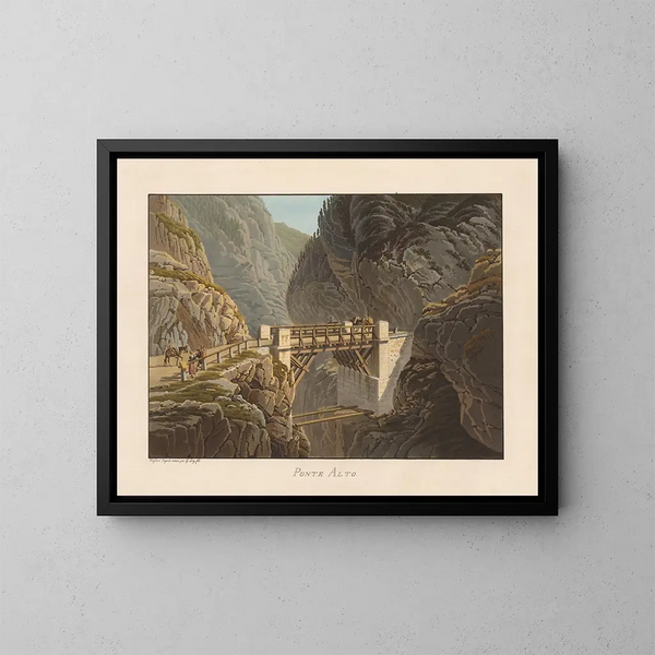 Pont Alto - Gabriel Lory the Younger — framed artwork on a wall