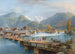 Unterseen con vista a la Jungfrau - Gabriel Lory el Joven — vista de la obra
