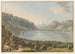 Vista de Montreux y del Castillo de Chillon - Gabriel Lory el Viejo — vista de la obra