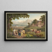 Vista del lago de Thun desde Steffisbourg - Gabriel Lory el Viejo — cuadro enmarcado en la pared