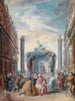 Las fiestas venecianas - Gabriel de Saint-Aubin — vista de la obra
