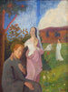 Decorative painting La Vision de Saint François avec les Trois Vierges Blanches - Gad Frederik Clement — artwork view
