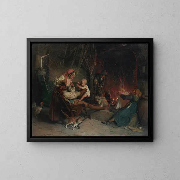 Fuerza irresistible - Gaetano Chierici — cuadro enmarcado en la pared
