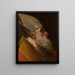 Head of a Bishop - Gaetano Gandolfi — framed artwork on a wall