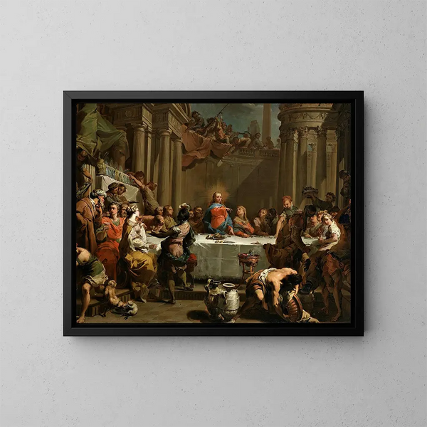 Les Noces de Cana - Gaetano Gandolfi — framed artwork on a wall