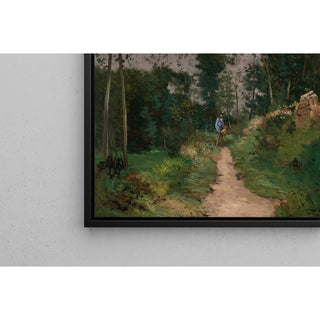 Reproduction Garde-champêtre dans la forêt de Fontainebleau circa 1870 - Alfred Sisley