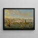 El puerto de Messina - Gaspar Van Wittel — cuadro enmarcado en la pared