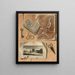 Trompe - l'œil au dessin représentant un soldat assis - Gaspard Gresly — framed artwork on a wall