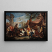 La Famille de Darius implorant Alexandre - Gaspare Diziani — framed artwork on a wall
