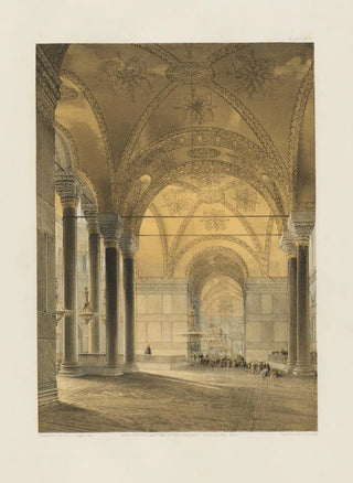 Gaspare Fossati - Aya Sofia Constantinople as recently restored by order of H M the sultan AbdulMedjid Pl07.webp