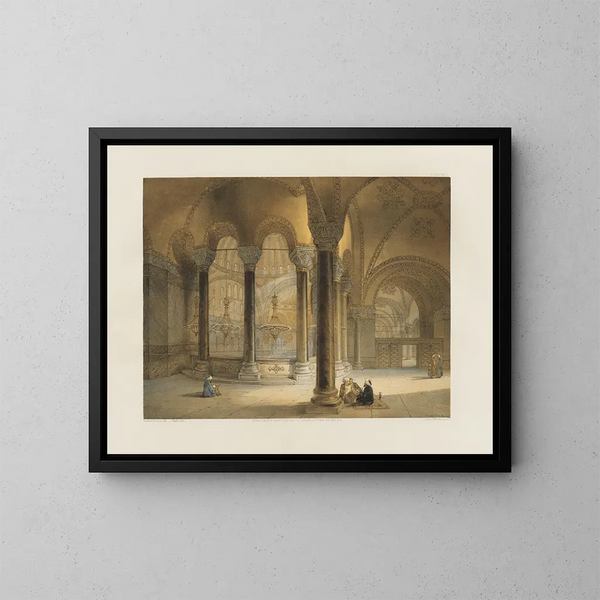 Sainte Sophie à Constantinople, récemment restaurée sur ordre de Sa Majesté le sultan Abdul Medjid n°11 - Gaspare Fossati — framed artwork on a wall