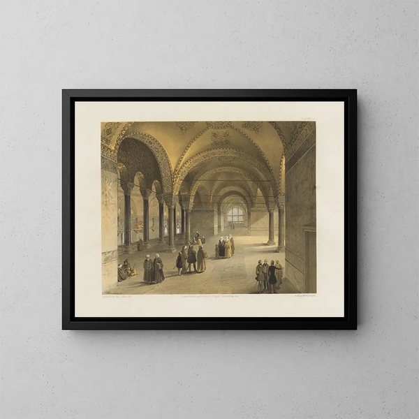 Sainte Sophie in Constantinople, recently restored by order of His Majesty Sultan Abdul-Medjid n°13 - Gaspare Fossati — framed artwork on a wall