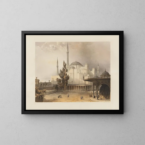 Sainte Sophie à Constantinople, récemment restaurée sur ordre de Sa Majesté le sultan Abdul Medjid n°15 - Gaspare Fossati — framed artwork on a wall