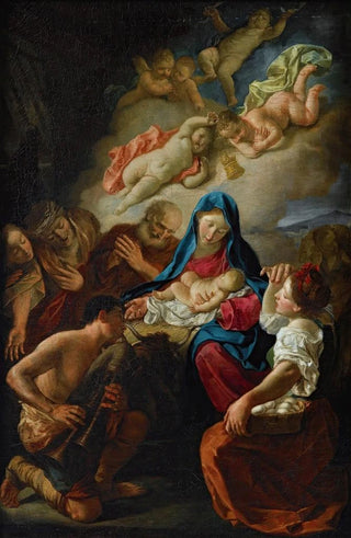 Gaspare Traversi - Adoration Of The Shepherds.webp