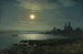 Luna creciente sobre el lago - Gavril Pavlovich Kondratenko — vista de la obra