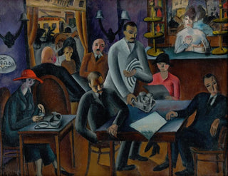 In the café - Gejza Schiller — artwork view