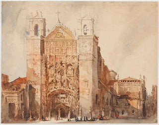Iglesia de San Pablo de Valladolid - Genaro Pérez Villaamil — vista de la obra