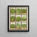 Lettuce - Genesee Valley Lithograph & Co.. — framed artwork on a wall