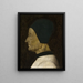 Retrato de Lorenzo Giustiniani - Gentile Bellini — cuadro enmarcado en la pared