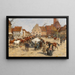 Un marché aux chevaux - Georg Carl Koch — cuadro enmarcado en la pared