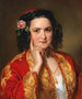 Retrato de una joven en traje griego - Georg Decker — vista de la obra