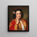 Retrato de una joven en traje griego - Georg Decker — cuadro enmarcado en la pared