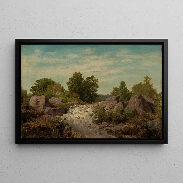 Georg Eduard Otto Saal - Weg bei Fontainebleau.webp