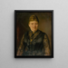 Retrato de una mujer - Georg Fleischmann — cuadro enmarcado en la pared