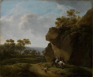 Paisaje con un ataque - Georg Friedrich Meyer — vista de la obra