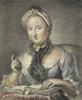 La femme de l'artiste avec un livre - Georg Friedrich Schmidt — artwork view