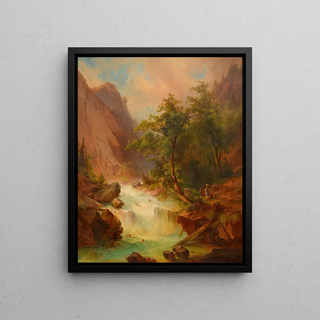 Georg Geyer - Wildbach in Gebirgslandschaft Giessbach CH.webp