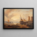 Vista del puerto - Georg Gillis van Haanen — cuadro enmarcado en la pared