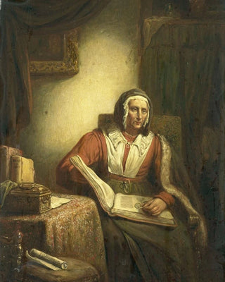 Georg Gillis van Haanen - Old Woman Reading.webp