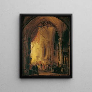 Georg Gillis van Haanen - Prozession in einer Kathedrale.webp