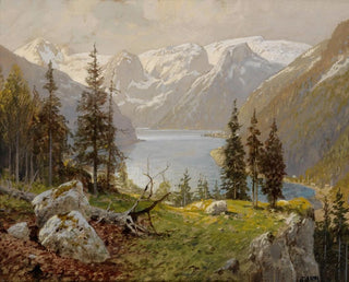 Lago de Hallstätter - Georg Janny — vista de la obra