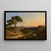 Vista de Roma con San Pedro desde la Villa Doria Pamphili - Georg Kobell — cuadro enmarcado en la pared