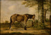 Caballo cerca de un árbol - Georg Kobell — vista de la obra