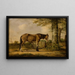 Caballo cerca de un árbol - Georg Kobell — cuadro enmarcado en la pared