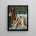 Hagen and the Three Daughters of the Rhine - Georg Kugler — framed artwork on a wall