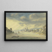 View of Eltville on the Rhine - Georg Melchior Kraus — framed artwork on a wall