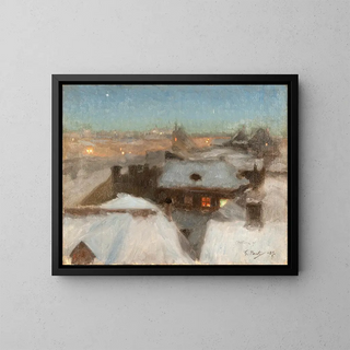 Georg Pauli - Winter Evening at Sder Stockholm.webp