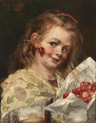 Georg Rssler - Mdchen mit Kirschen.webp