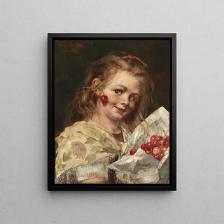 Georg Rssler - Mdchen mit Kirschen.webp