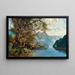 Lago Millstättersee con lavanderas - Georg Schnreither — cuadro enmarcado en la pared