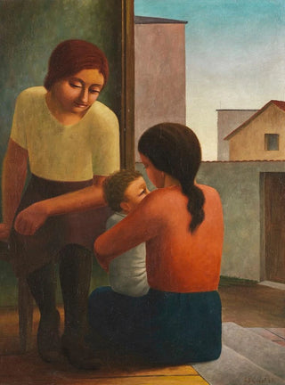 Georg Schrimpf - Zwei Frauen mit Kind.webp