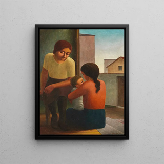 Georg Schrimpf - Zwei Frauen mit Kind.webp