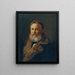 El pintor Carl Teibler, el padre del artista - Georg Teibler — cuadro enmarcado en la pared