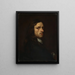 Retrato de hombre - Georg Thomas Hopfer — cuadro enmarcado en la pared