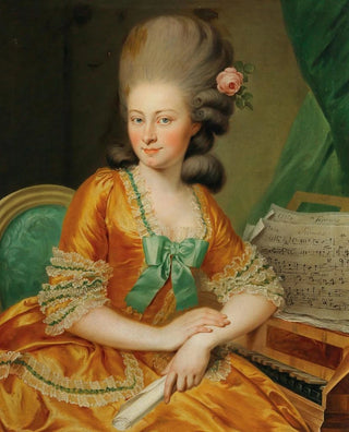 Georg Weikert - Portrait Of A Singer At The Harpsichord.webp
