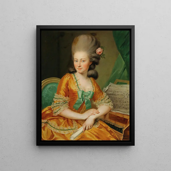 Georg Weikert - Portrait Of A Singer At The Harpsichord.webp